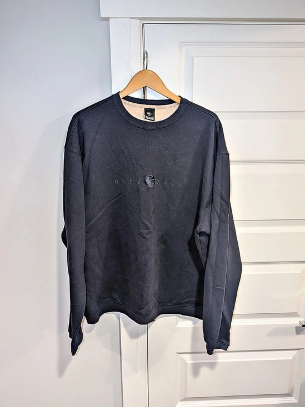 Nike Vintage Nike Golf Shield Logo Crewneck Sweatshirt Navy Blue XL